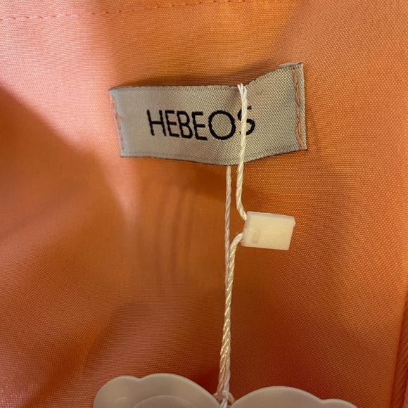 Hebeos Womens Off The Shoulder Chiffon Long Maxi Dress Size 10 Coral Bridesmaids - Picture 7 of 8